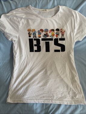 BTS Graphic White T-Shirt
